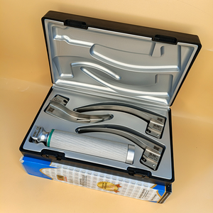 Laringoscopio Estándar Macintosh de Fibra Óptica de 3 Hojas 2-3-4, Juego de Mango para Adultos, Calidad Estándar, Empaquetado en Blíster, Clase I CE - Product Image 3