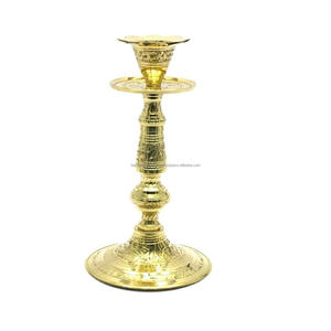 Aluminium <b>Taper</b> <b>Candle</b> Holder With Gold Finished Metal <b>Taper</b> <b>Candle</b> Holder For Home Lighting Decoration - Product Image 3