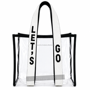 กระเป๋าใสใส่ของสำหรับกีฬา Victory Clear Stadium Tote Bag แบบใส PVC  สายสะพายประดับลูกปัด  ได้รับอนุญาตให้นำเข้าสนามกีฬา เหมาะสำหรับแฟนกีฬาในวันแข่งขัน - Product Image 2