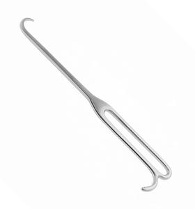 ตะขอเกี่ยวกระดูกปลายทู่แบบมีห่วงนิ้วจับ ผลิตจากเหล็กกล้าไร้สนิมคุณภาพสูง สำหรับการผ่าตัด - Product Image 1