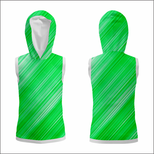 Sweat à capuche léger sans manches pour l'été, personnalisable par sublimation, pour l'entraînement des équipes professionnelles et des jeunes. - Product Image 2