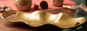 Home Decor Luxury Customized Rectangle Shape <b>Serving</b> <b>Trays</b> <b>Gold</b> Color Finished for Wedding Ramadan Events Decoration - Product Image 5