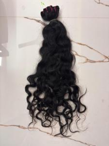 Raw Indian Natural <b>Curly</b> Human Hair Bundles – 100% Unprocessed Temple Hair <b>Extensions</b> Wholesale - Product Image 5