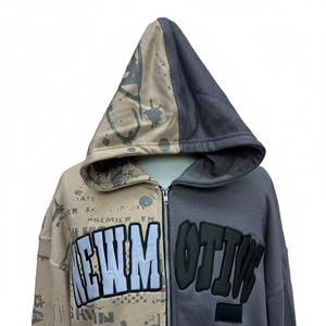 Fabricant sur mesure de sweats à capuche zippés pour hommes, logo imprimé et brodé, fabrication pakistanaise, prix bas. - Product Image 4