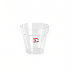 MACETA 25CM Transparente de Plástico, Elegantes Macetas para Uso en Interiores y Exteriores - Product Image 1