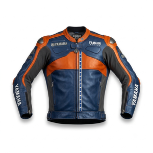 Men’s Cowhide Leather <b>Racing</b> <b>Jacket</b>/Chaqueta MotoCP Style CE Level 2 Armor Motorcycle Track Riding Protective Gear CE - Product Image 1
