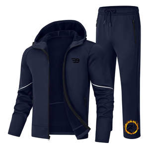 Conjunto Deportivo Casual para Hombre, con Capucha y Cordón Ajustable, Ecológico, para Invierno, Transpirable, para Entrenamiento y Running - Product Image 1