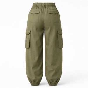 Wholesale Custom <b>Balloon</b> Cargo Trousers for Women - OEM Supplier for Bulk Purchase - Product Image 2