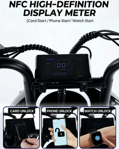 Neumáticos todoterreno estilo retro 20*4, batería de litio de 48V 16AH, doble suspensión. Bicicleta eléctrica deportiva urbana todoterreno. - Product Image 6