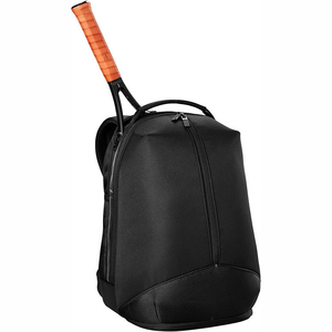 <b>Black</b> Nylon Tennis Racket <b>Backpack</b> With Zipper Closure 30-40L Waterproof Sports Bag - Product Image 6