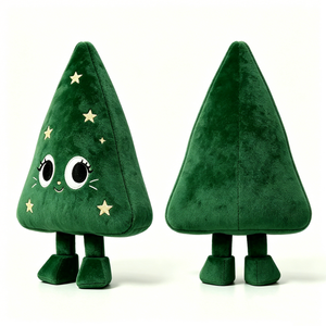 Árbol de Navidad de peluche personalizado con forma de estrella, lindo árbol de Navidad de peluche de dibujos animados, árbol de Navidad de terciopelo, peluche de pino kawaii. - Product Image 5