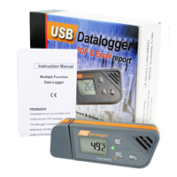 Enregistreur de données USB Humidité Température Pression Barométrique Enregistreur de données Rapport PDF Excel Indicateur LED Étanche