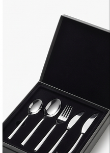 Ensemble de couverts en acier inoxydable avec finition polie miroir, parfait pour la vaisselle de mariage et une utilisation élégante à table. - Product Image 6