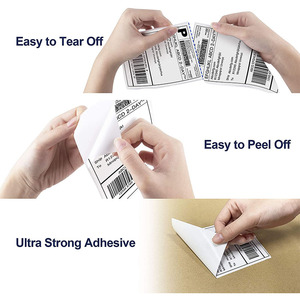 ความร้อนโดยตรง4X6ป้ายการจัดส่งกันน้ำที่กำหนดเองBarcodeฉลากกาวกระดาษสติกเกอร์สติกเกอร์A6ขนาด - Product Image 3