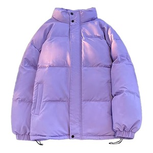 Custom High Quality Men's Winter <b>Canvas</b> Puffer <b>Jacket</b> Breathable Waterproof Hooded Bubble Style Zipper Plus Size Latest Color - Product Image 2