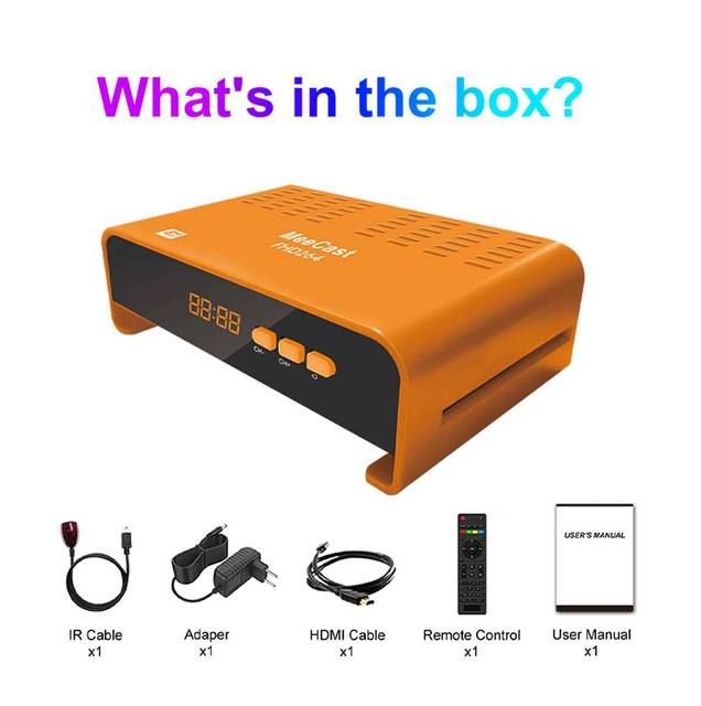H.265 Set-top Box FTA HD Digital TV GX6605H DVB-S2 Receiver Foreign Trade Box Screen