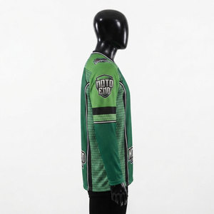 Maillots de hockey sur glace d'entraînement pour équipes, vente en gros, haute qualité, logo personnalisé, sublimation, broderie, imprimé, manches courtes - Product Image 4