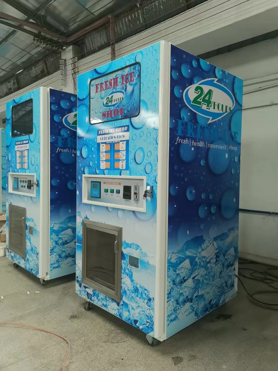रॉबिन बर्फ बनाने की मशीन इलेक्ट्रॉनिक्स वेंडिंग मशीन बिक्री वीडियो कलर सपोर्ट ओरिजिन प्रकार ऑनलाइन के साथ
