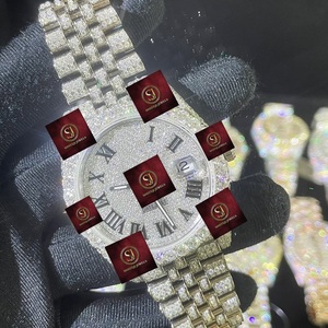 นาฬิกาข้อมือหรู Shreeji Jewels รุ่นอนาล็อก สำหรับทุกเพศ ตัวเรือนสแตนเลส สายสแตนเลส ประดับเพชร เครื่องกลไกอัตโนมัติ กันน้ำ 3BAR พร้อมฟังก์ชั่นวันที่อัตโนมัติ - Product Image 2