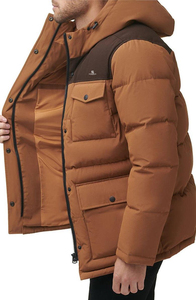 Parka Larga de Invierno para Hombre con Capucha y Acolchado, MOQ Bajo, Fabricante de Marca Privada 2026 - Product Image 5