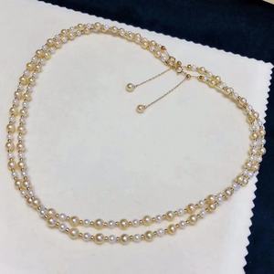 Akoya Sea Water Pearl Necklace Universal Button Gourd Pendant Many Hemp Extremely Strong Light Micro Flaw <b>Matching</b> Gift <b>Box</b> - Product Image 2