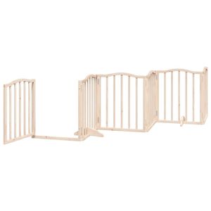 Barrière pliable pour chien en bois de peuplier à 6 panneaux avec porte, 118,1 pouces, barrière et enclos pour animaux de compagnie - Product Image 4