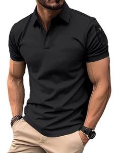 Polo Deportivo de Verano para Hombre, Estilo Personalizado de Fábrica OEM, Transpirable, con Bolsillo con Cremallera, Manga Corta, Secado Rápido, para Golf - Product Image 3