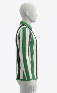 T-shirt de football pour homme de qualité supérieure, sublimation, col plat tricoté, brassard, 100 % polyester micro-interlock 160 g/m² - Product Image 4