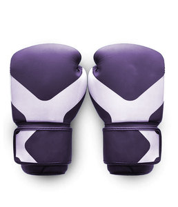 Guantes de Boxeo Unisex Transpirables de Cuero Blanco y Negro con Cierre para Adultos, Equipo de Entrenamiento y Sparring - Product Image 5