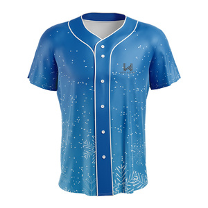 Maillot de baseball/softball personnalisé pour femme, sublimé, à boutons, séchage rapide, polyester, uniforme d'équipe, usine OEM ODM - Product Image 1