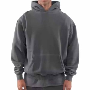 Wholesale High Quality <b>Men</b> Heavy Vintage 400 Gsm Pullover Heavyweight Cotton Oversized <b>Plain</b> Custom <b>Men's</b> <b>Hoodies</b> - Product Image 1