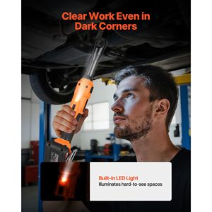 Cordless 3/8 Inch <b>Drive</b> Electric Ratchet Wrench Set <b>T</b> 230 RPM up to 66 Ft-lbs Torque Battery Powered Power Wrenches - Product Image 1