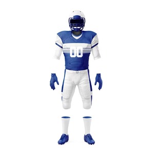 Ensemble d'uniformes de football américain personnalisés imprimés, maillot et pantalon de football sublimés, vêtements de sport d'équipe résistants et anti-humidité - Product Image 2