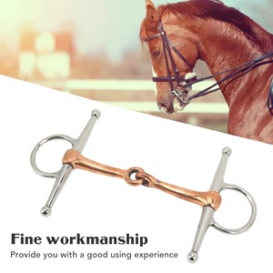 Bridon à joues pleines en acier inoxydable pour chevaux, accessoires équestres d'extérieur, 125 mm - Product Image 3