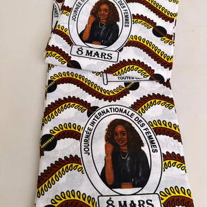 Fabricant de tissus en coton imprimé africain sur mesure, conception OEM pour mariage, fête, école, NGO, promotionnel, vente en gros - Product Image 2