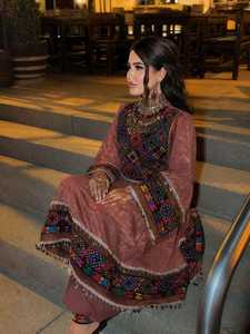 Wholesale Afghani Casual <b>Dresses</b> Elegant Tribal Bohemian Embroidered Women's Maxi <b>Dress</b> New Collection - Product Image 3