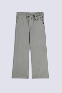 Pantalon Capri Plissé Beige Homme Grande Taille Qualité Premium 2026 – Taille Mi-Haute avec Cordon de Serrage, Coupe Ample Décontractée, Tissé, Idéal Automne - Product Image 5