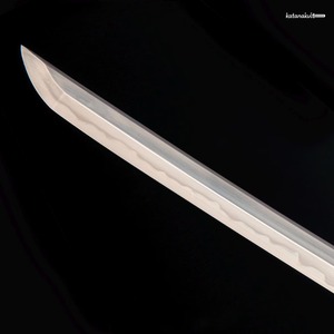 Katana de style moderne OEM, lame en acier carbone noir et rouge, épée décorative à manche en bois - Product Image 6