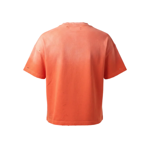 American High Street Style Red Acid Washed Men's T-<b>shirts</b> 240 Grams 100% Cotton Quick Dry Breathable <b>Y2k</b> Streetwear - Product Image 3