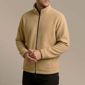 Nueva Chaqueta Sherpa con Cremallera para Hombre 2026, Venta al por Mayor, Logotipo Personalizado, Chaqueta de Forro Polar Sherpa con Cremallera Completa para Hombre - Product Image 4