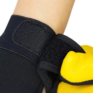 Guantes de Seguridad de Cuero Vacuno Duraderos de Cinco Dedos, Antideslizantes y Antivibraciones para Mecánicos, Manipulación en Almacenes, Construcción y Soldadura - Product Image 4