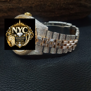 NYC DIAMOND Reloj de lujo para hombre con caja cuadrada de acero inoxidable, esfera de 41 mm, movimiento mecánico, edición limitada, cierre plegable analógico - Product Image 2