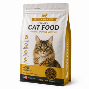 Base Cuadrada Personalizada para Bolsas de Alimento para Mascotas con Estructura Laminada PET/PA/AL/CPP y Cierre Superior con Cremallera para Marcas Premium de Alimento para Mascotas - Product Image 5