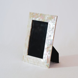 Picture <b>frame</b> from mother of pearl shell ivory color small medium <b>large</b> various size photo <b>frames</b> - Product Image 2