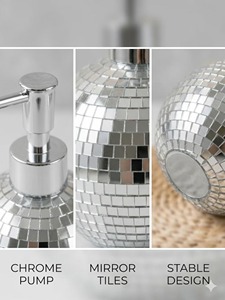 Luxury Crystal Decorative Round <b>Soap</b> <b>Holder</b> Elegant Vanity Accessory Ideal for Bathroom Home and Special Occasions From India - Product Image 3