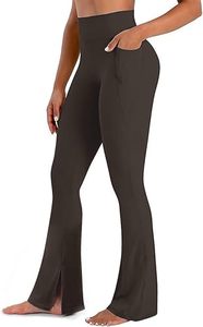 Women's <b>Bootcut</b> <b>Yoga</b> <b>Pants</b> High Waisted Flare Leggings with Side Pocket Split Bottom Seamless Spandex/Polyester - Product Image 5