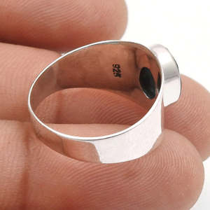 Bohemian Fashion Style <b>Emerald</b> Gemstone <b>Ring</b> 925 <b>Silver</b> Oval Cut Stone Women <b>Ring</b> For Engagement & Party Wholesale Bulk Price - Product Image 3