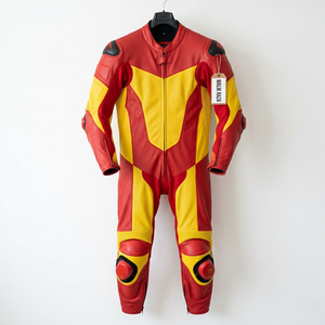 Traje de Motocicleta de Cuero Hecho a Medida, Mediciones Personalizadas, Gráficos Personalizados, Fabricante OEM - Product Image 1