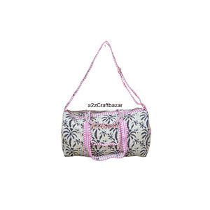 Bolso de Viaje Acolchado de Algodón Trend Nomad Bloom, Estilo Vintage, Grande, Ecológico, con Cierre, Hecho a Mano, Tipo Duffle, Suave, para Mujer, Otoño - Product Image 2