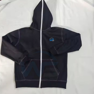 Nouvelle Arrivée 2026 – Sweat à Capuche Entièrement Zippé 100% Coton Uni Hiver Écologique Coutures Durables Personnalisable Fourniture OEM - Product Image 2